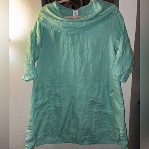 Flax Mint Green Women's Tunic Top